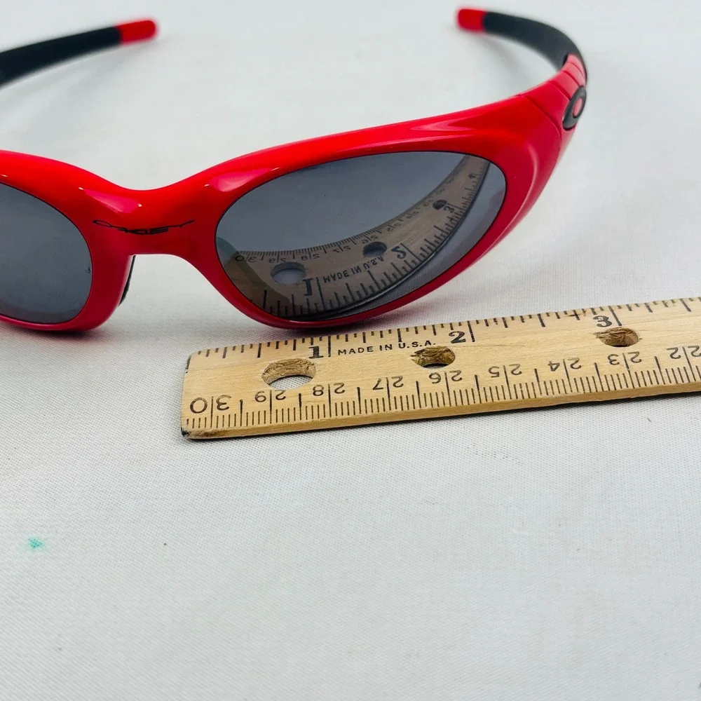 Vintage Oakley Eye Jacket 2.0 Cannon Red Sunglasses Plutonite‎ Lenses Pouch USA
